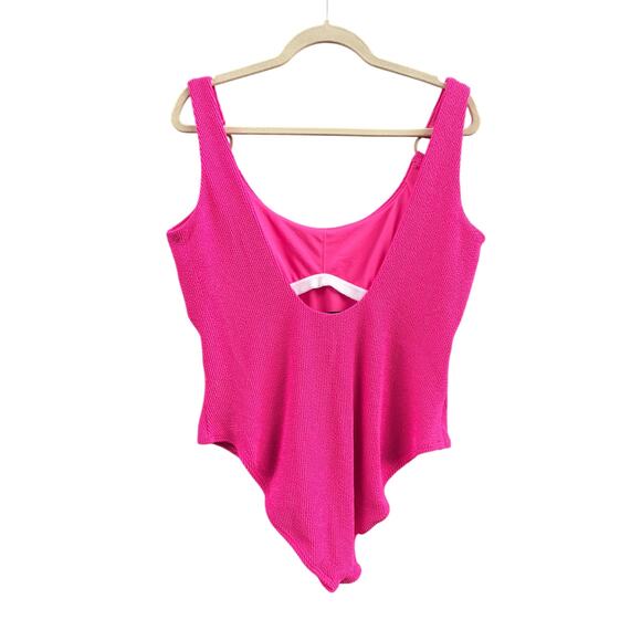 AQUA SWIM O-Ring Metallic Crinkle One Piece Swimsuit - Picture 6 of 7